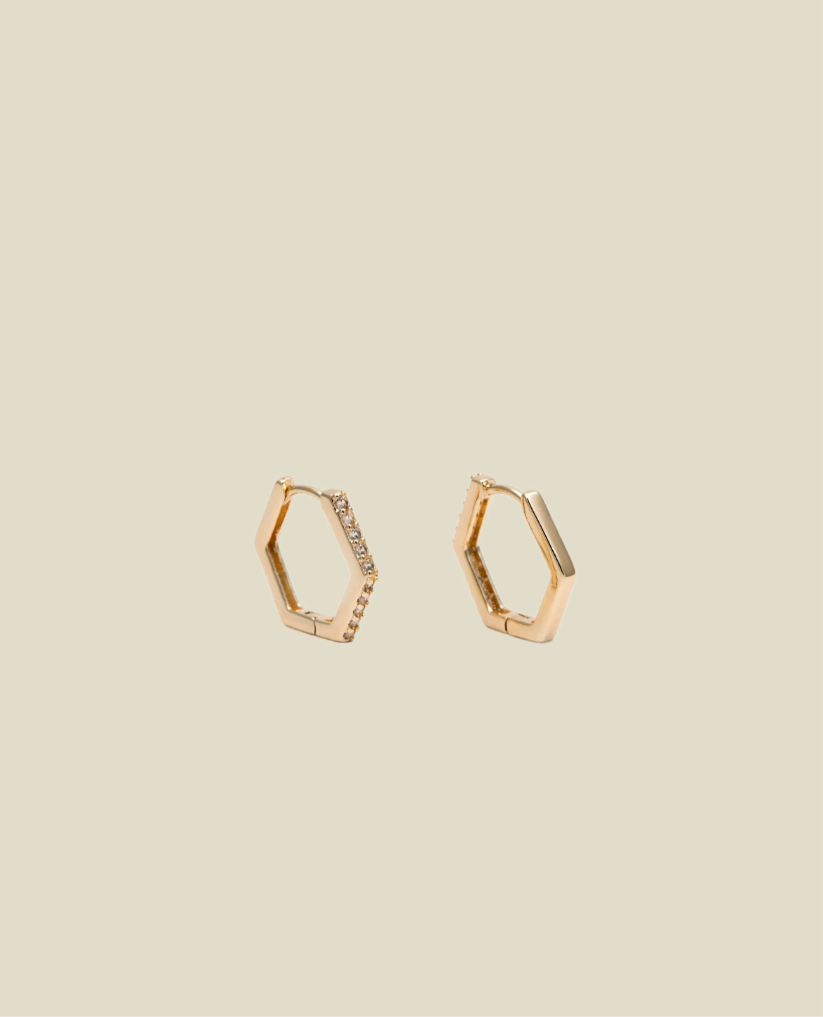 Diamond Hexagon Hoops