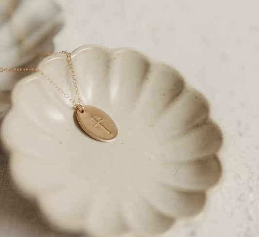 Cross Coin Necklace
