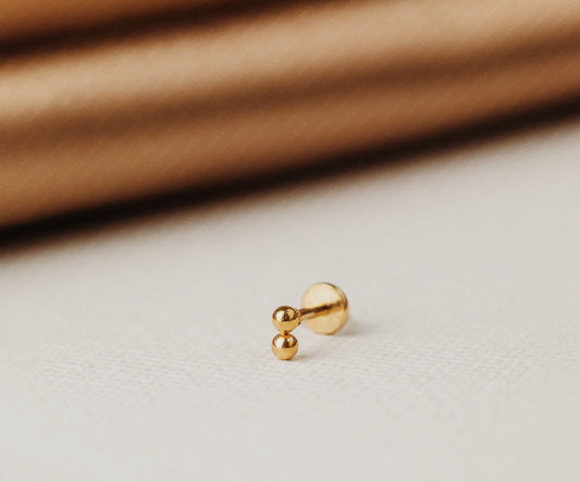 Tiny Double Flatback Studs