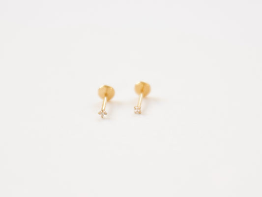 Diamond Flatback Studs