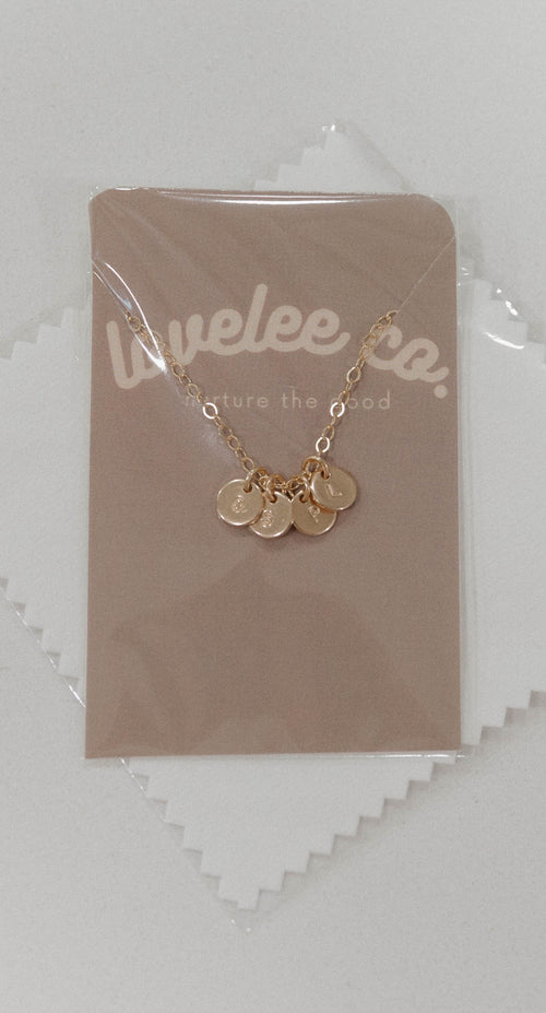 6mm personalized coin Necklace